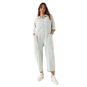 Free People Light Gray Jumpsuit